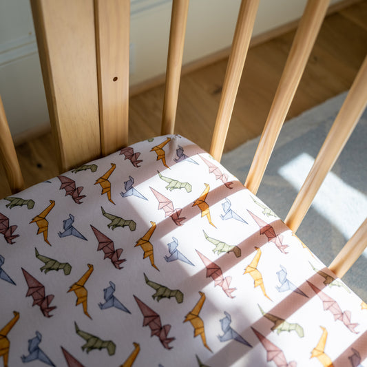 Lyocell Crib Sheet | Papersaurus Rex