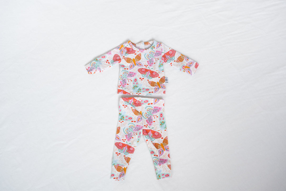 Lyocell Doll Pajamas | Midnight Butterfly Garden