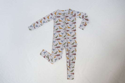 Lyocell Convertible Zip Footie Sleeper | Papersaurus Rex