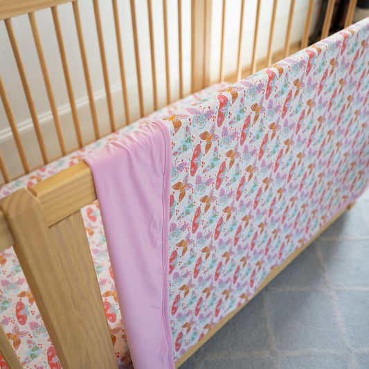 Midnight Butterfly Garden Lyocell Blanket for Toddler & Kids