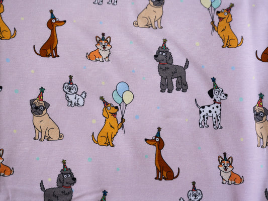 Bamboo Two-Piece Pajama | Pink Party Pups