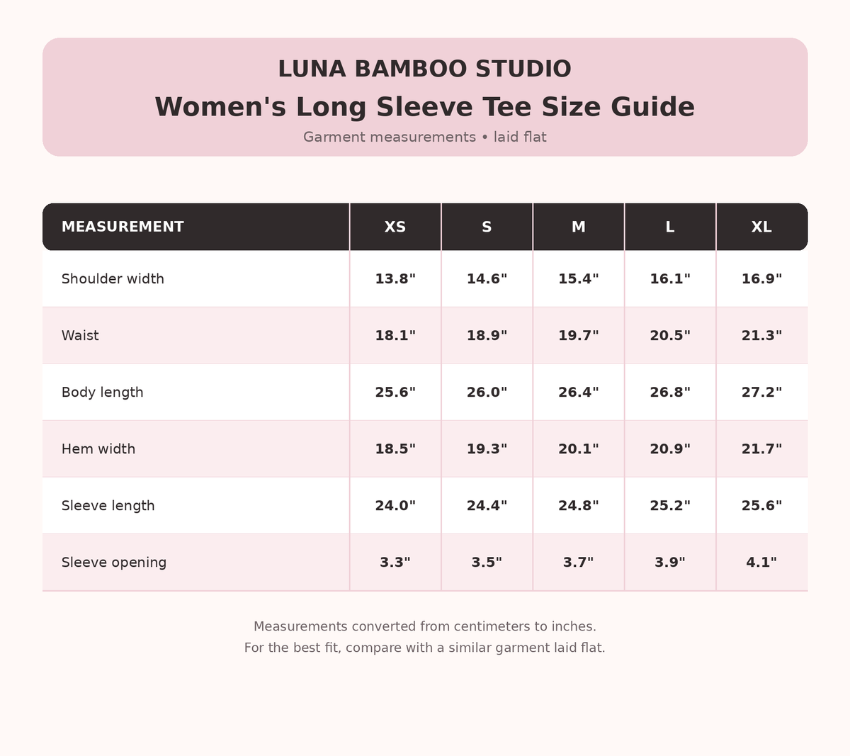 Women’s Long Sleeve Bamboo Tee
