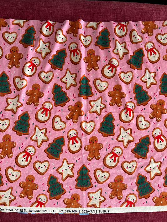 Bamboo Men's Pajama Pants | A Christmas Confection | Mistletoe Pink