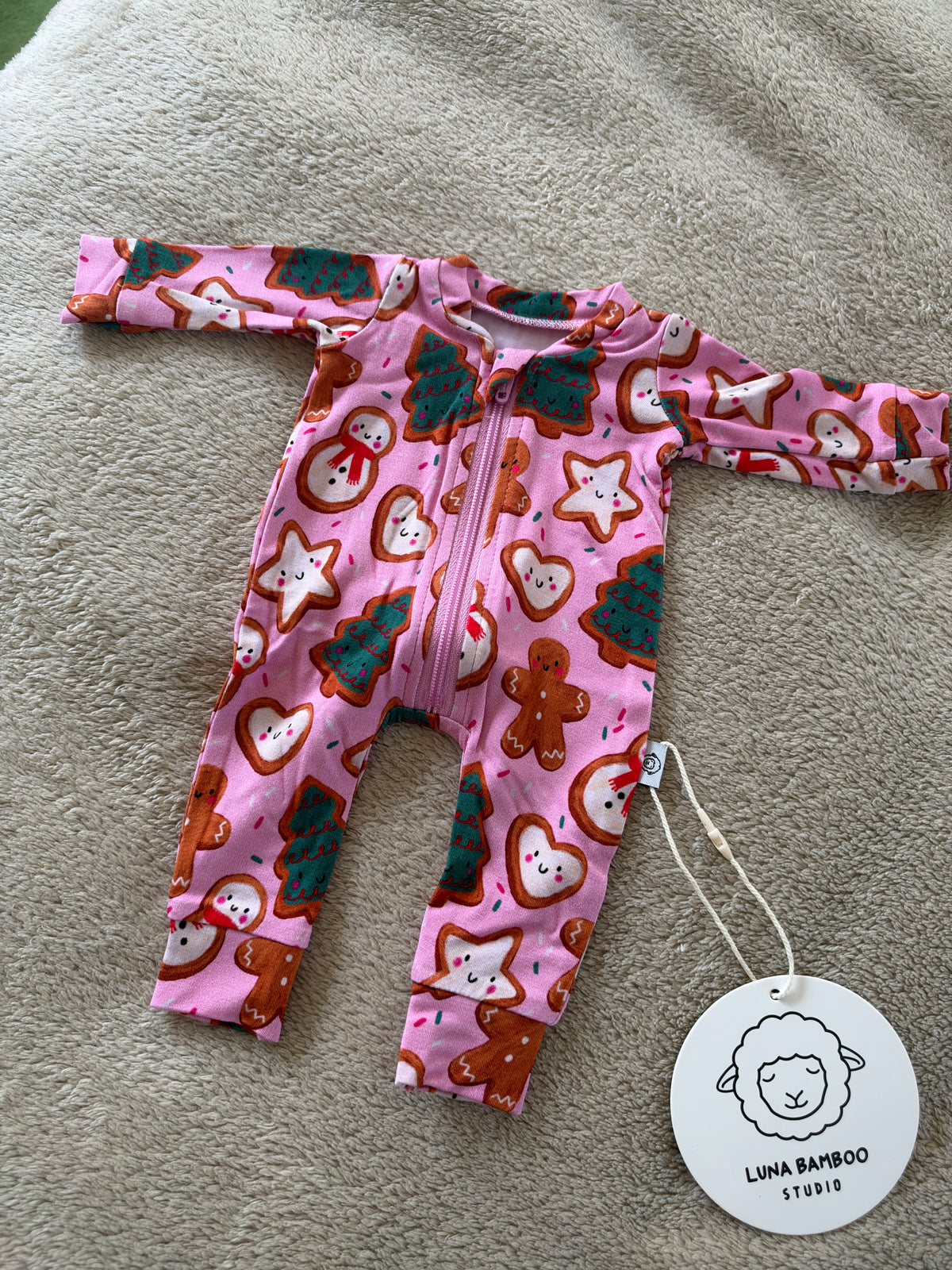 Bamboo Doll Pajamas | A Christmas Confection | Mistletoe Pink