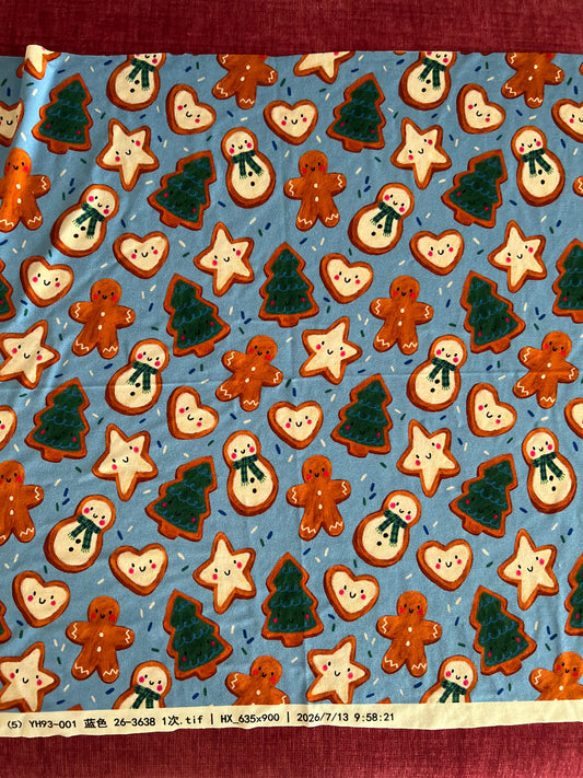 Bamboo Men's Pajama Pants | A Christmas Confection | Snowfall Blue