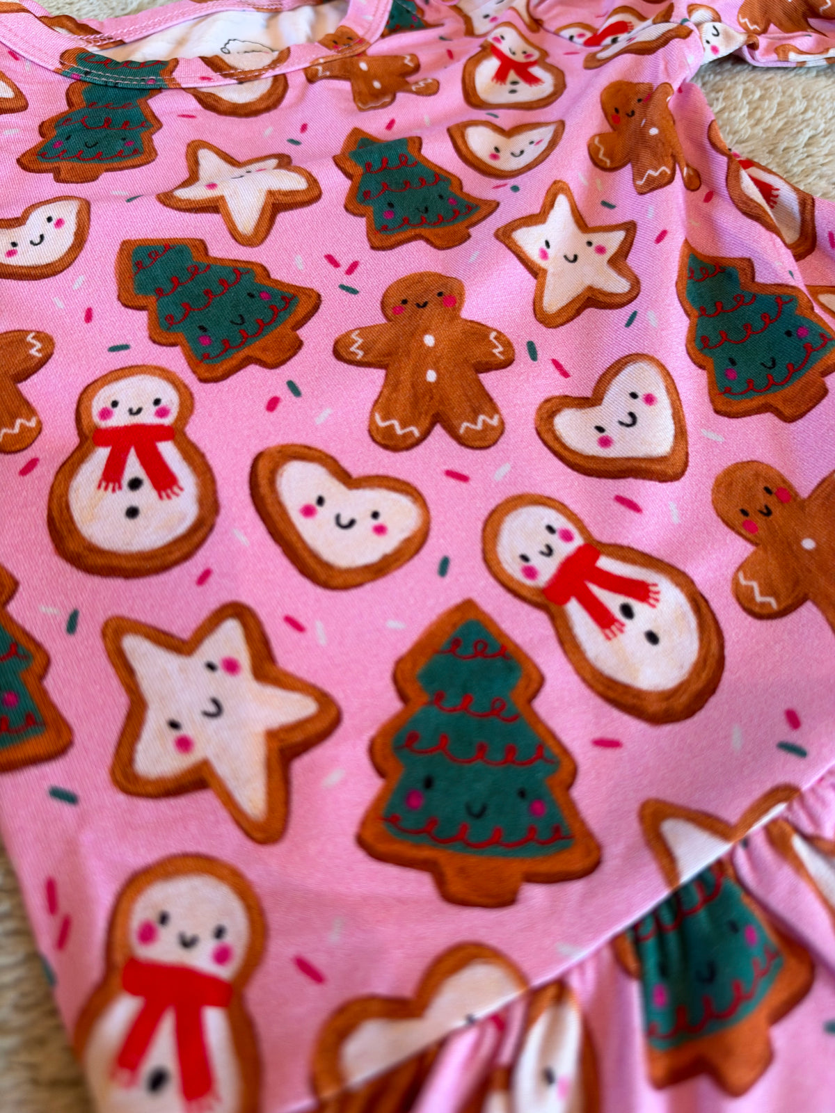Bamboo Long Sleeve Dress | A Christmas Confection | Mistletoe Pink