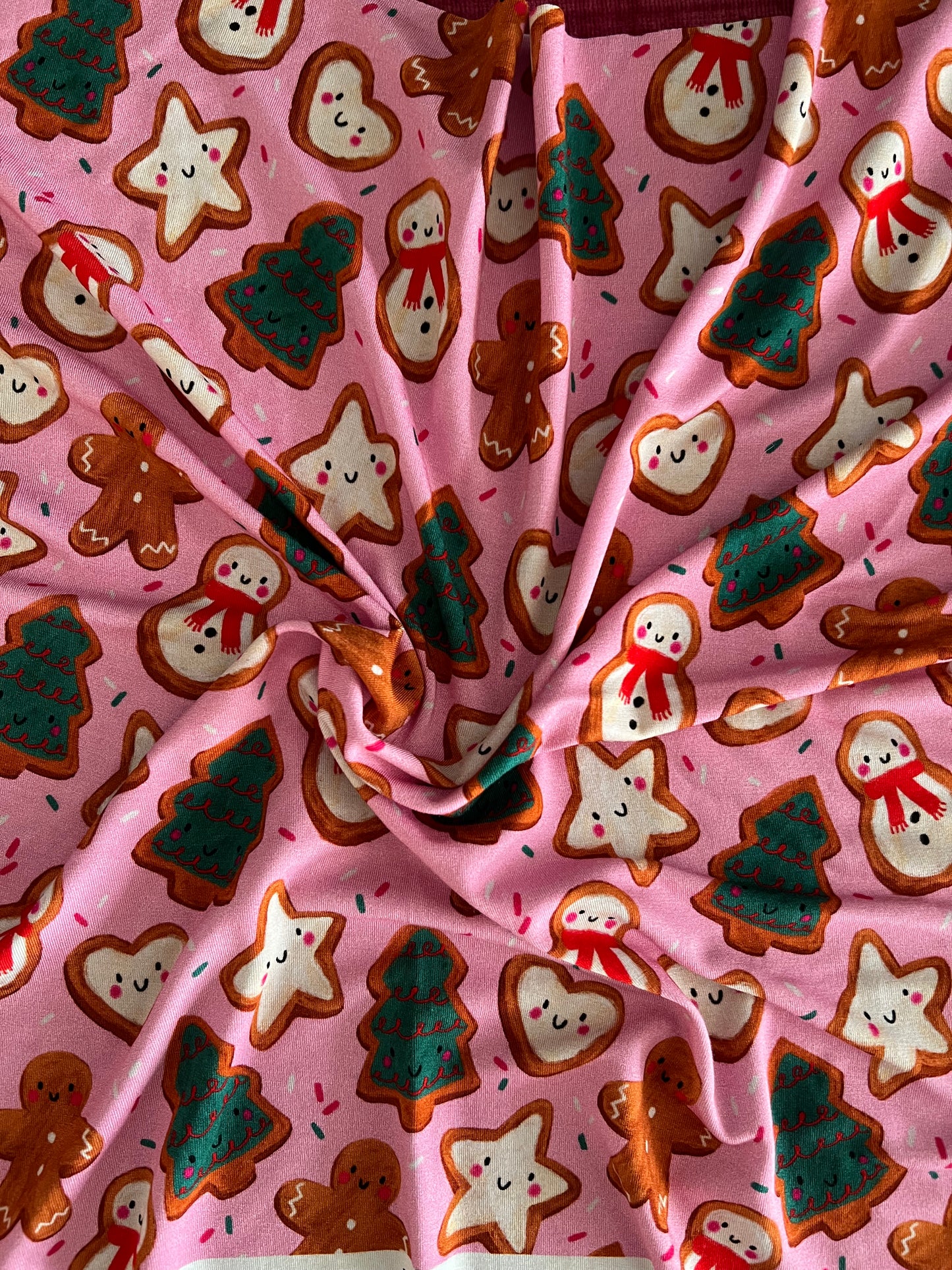 Bamboo Men's Pajama Pants | A Christmas Confection | Mistletoe Pink