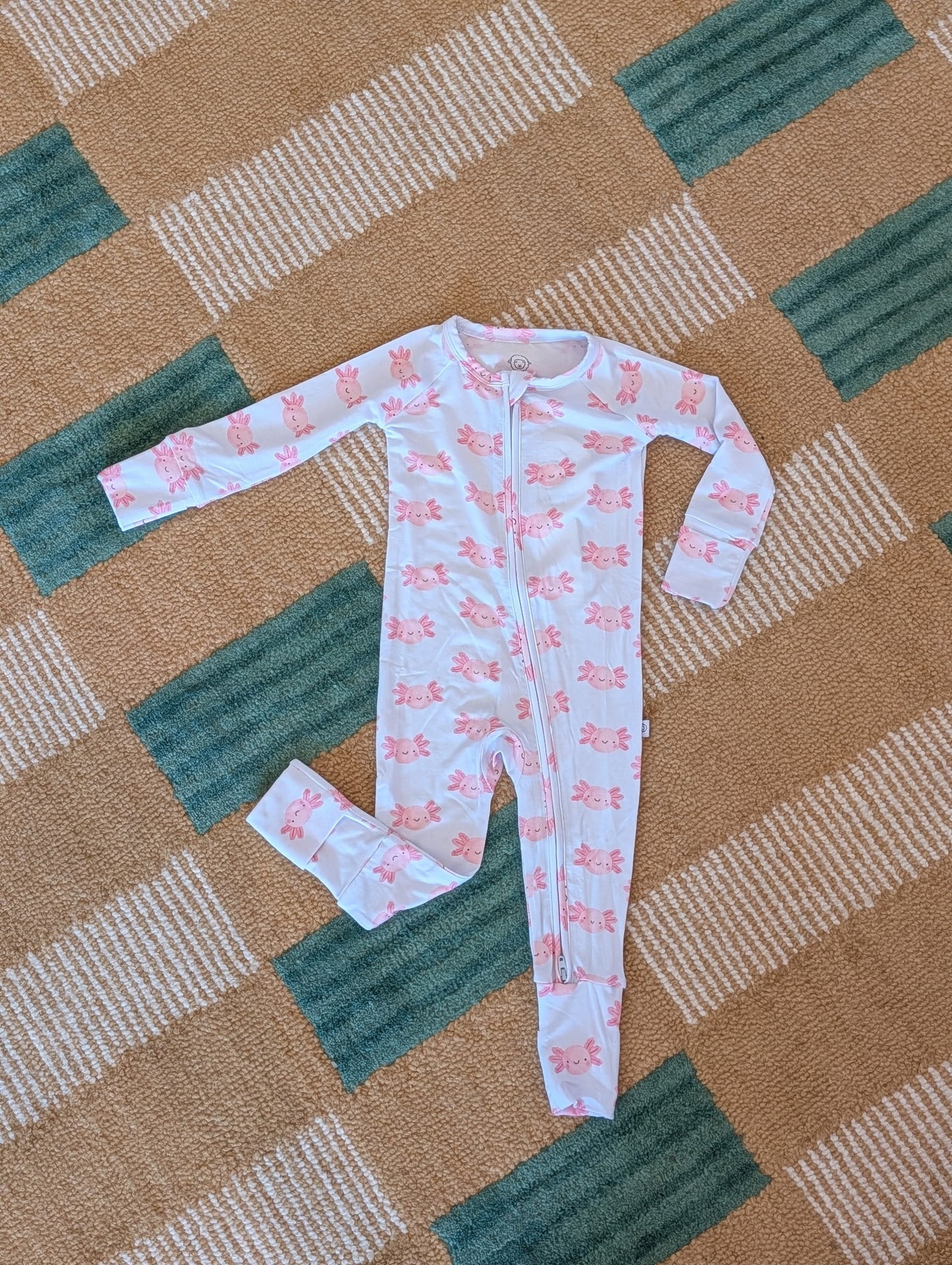 Lyocell Convertible Zip Sleeper | Sally Mander Axolotl