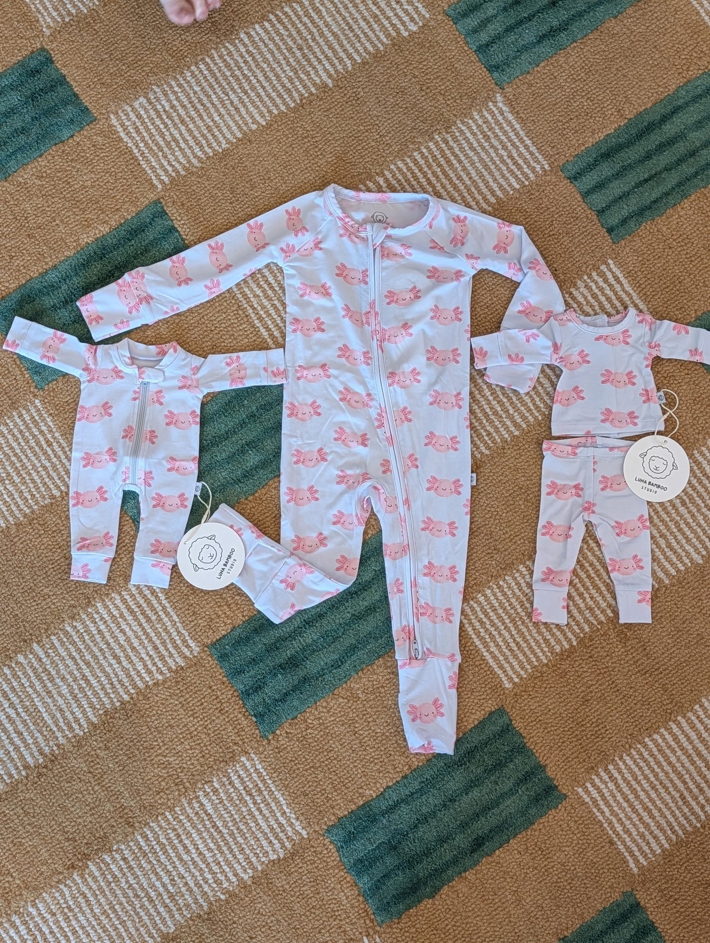 Lyocell Convertible Zip Sleeper | Sally Mander Axolotl
