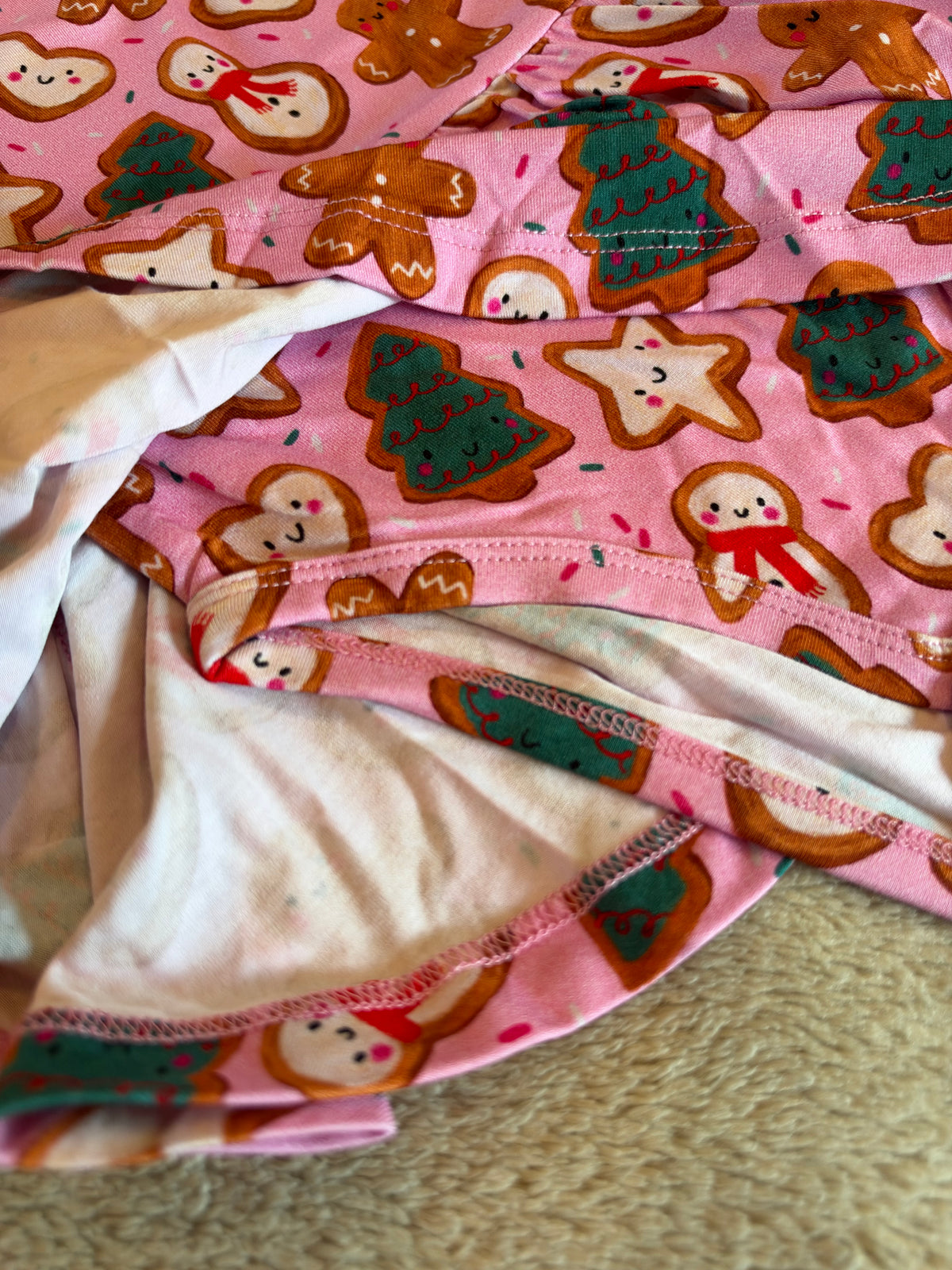Bamboo Long Sleeve Dress | A Christmas Confection | Mistletoe Pink