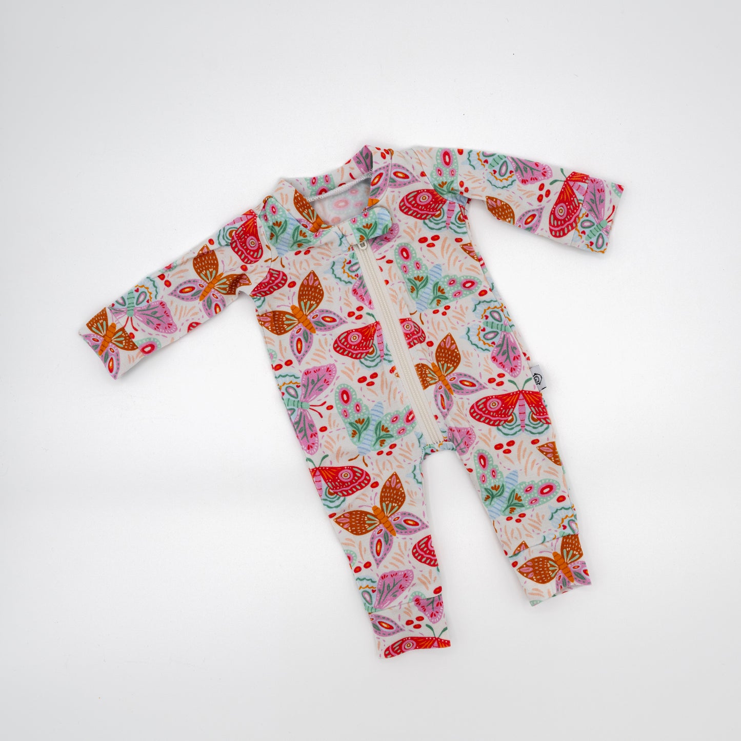 Midnight Butterfly Garden 15” Doll Bamboo Zippy Romper