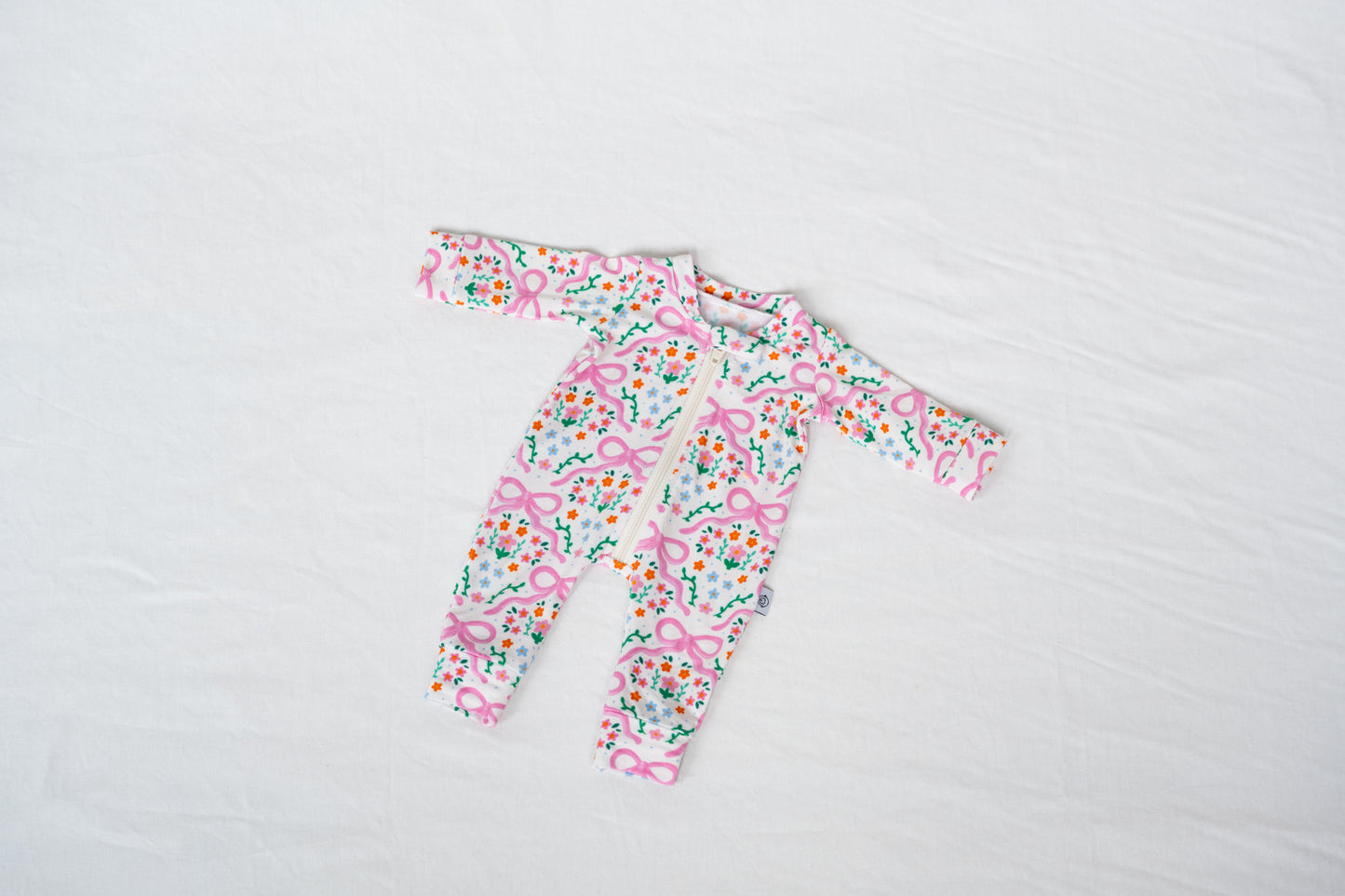 Bamboo 15” Doll Zippy Romper | Bows in the Meadow
