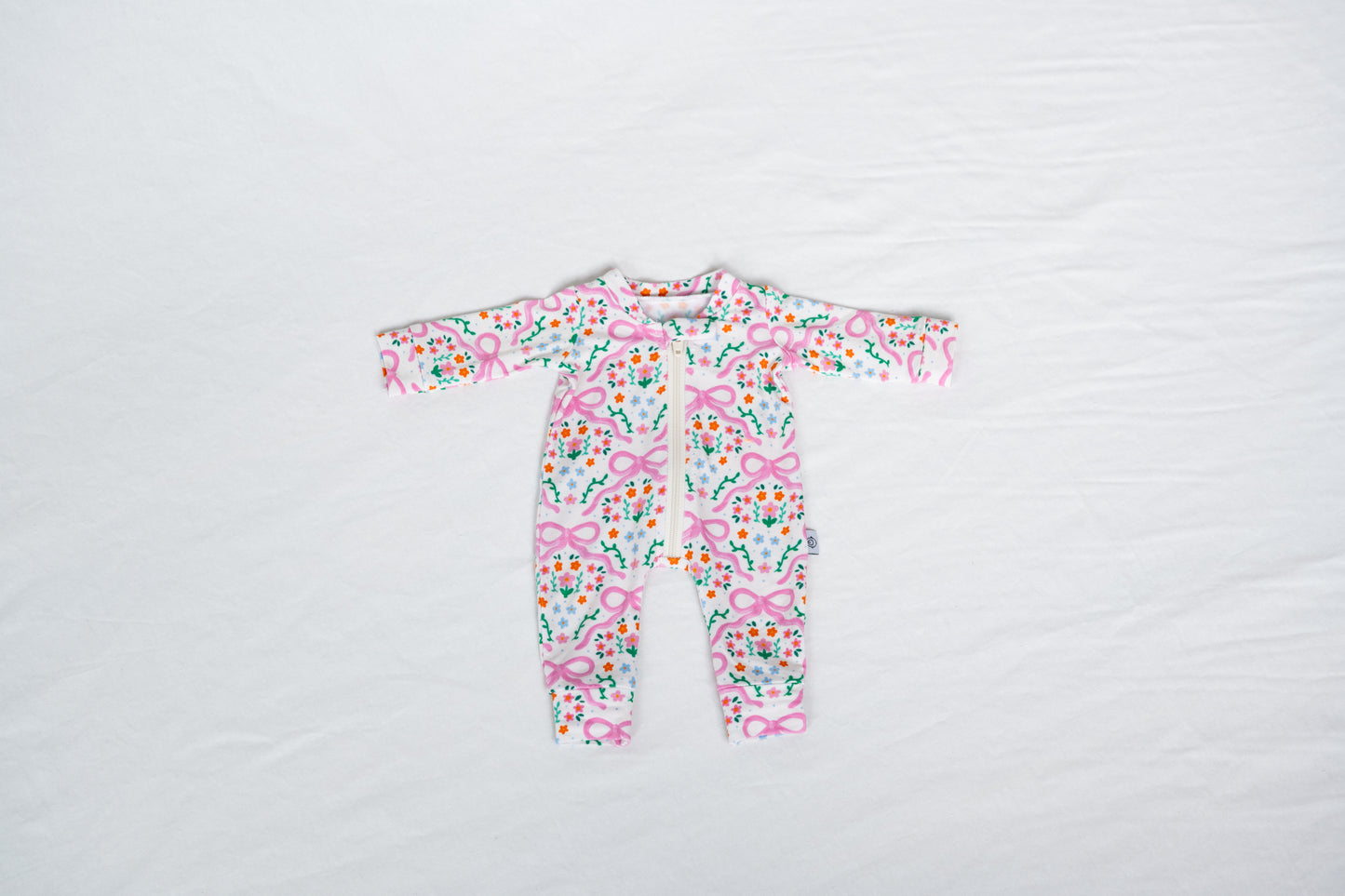 Bamboo 15” Doll Zippy Romper | Bows in the Meadow