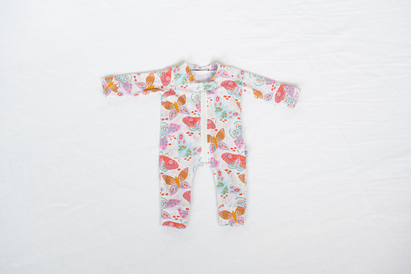 Lyocell 15” Doll Zippy Romper | Midnight Butterfly Garden