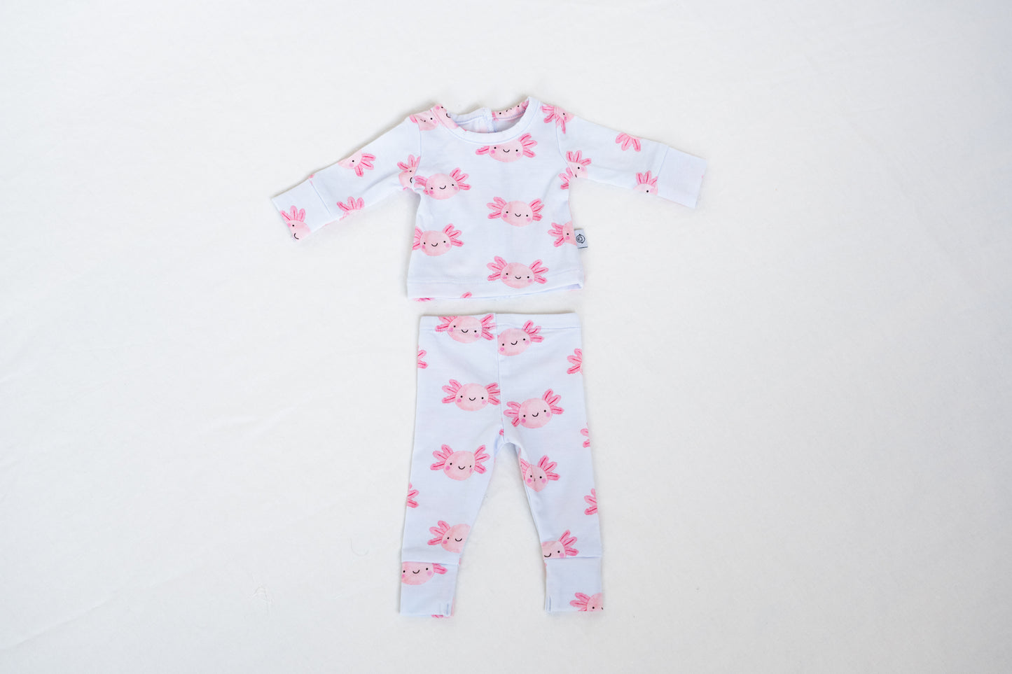 Lyocell 18" Doll Two-Piece Pajama Set | Sally Mander Axolotl