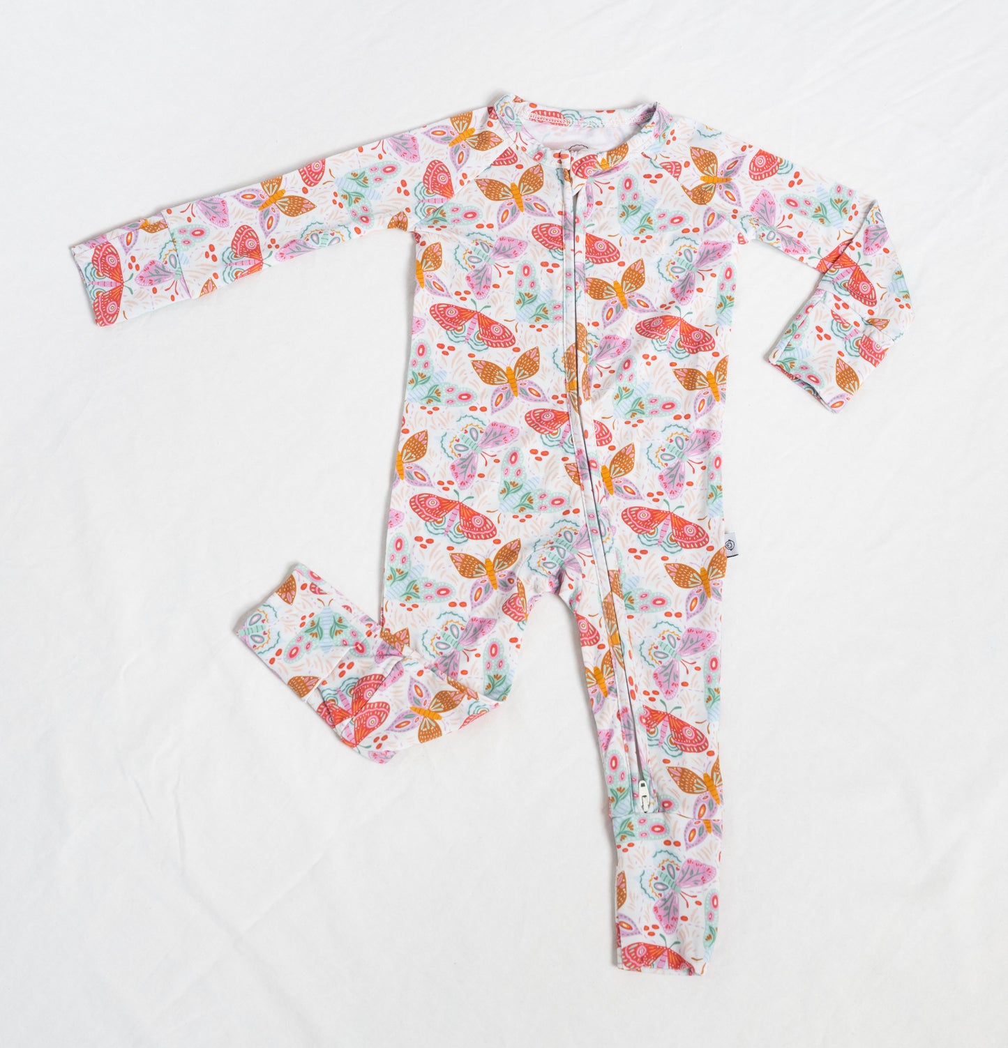 Lyocell Convertible Zip Sleeper | Midnight Butterfly Garden