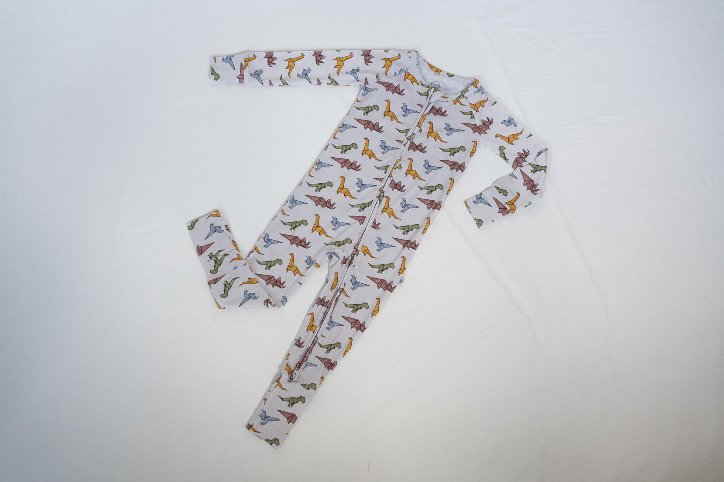 Lyocell Convertible Zip Footie Sleeper | Papersaurus Rex