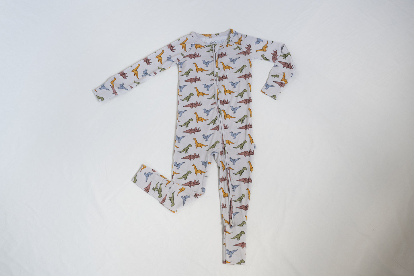 Lyocell Convertible Zip Footie Sleeper | Papersaurus Rex