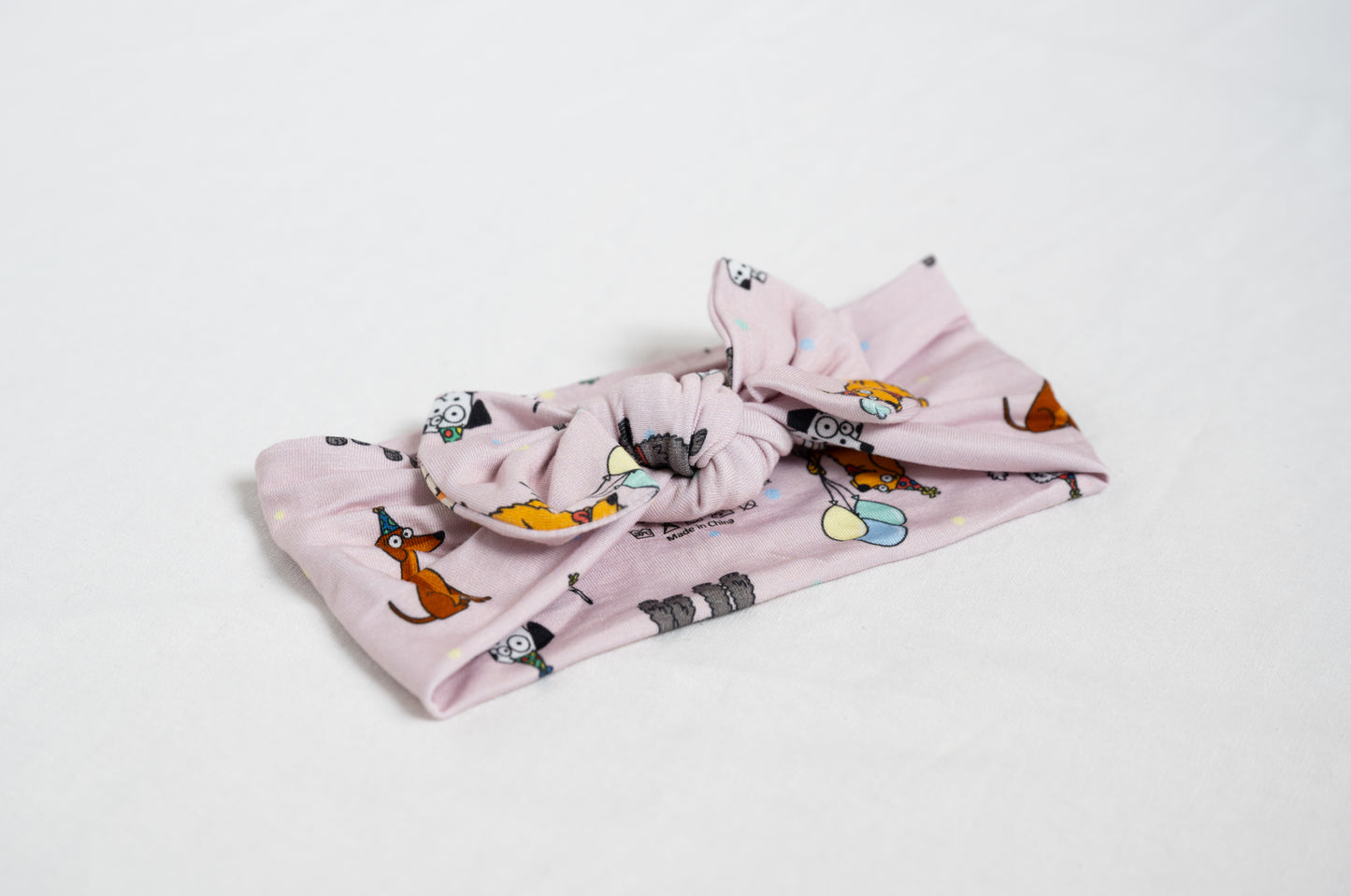 Bamboo Bow Headband for Babies & Toddlers | Pink Party Pup
