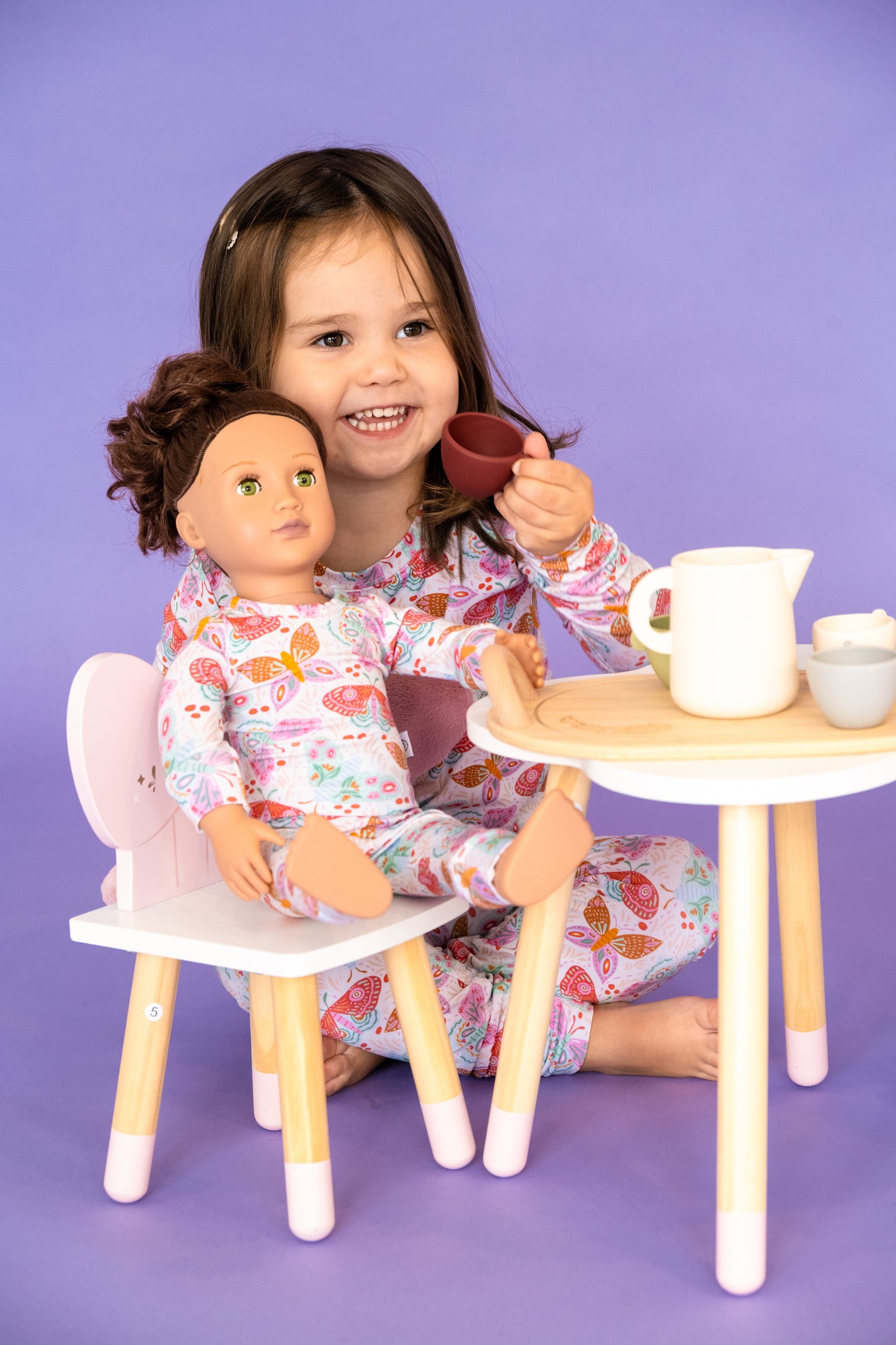 Lyocell Kids + Doll Bundle | Midnight Butterfly Garden