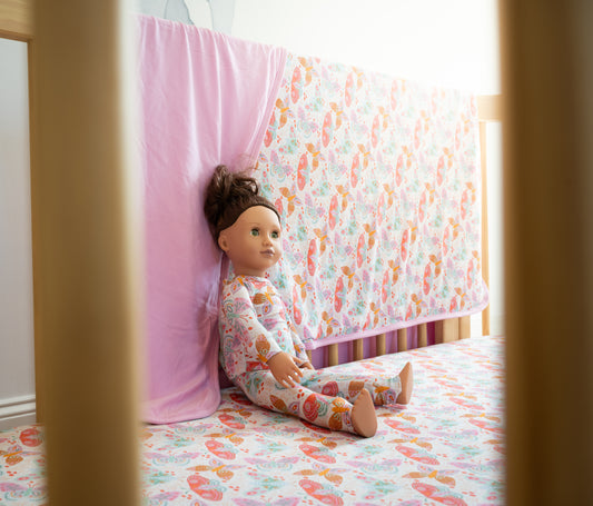 Midnight Butterfly Garden 18" Doll Lyocell Two-Piece Pajama Set