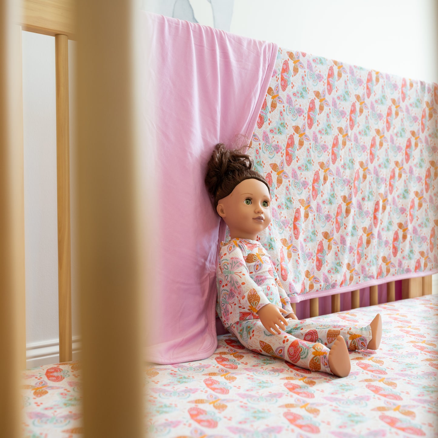 Midnight Butterfly Garden Lyocell Blanket for Toddler & Kids