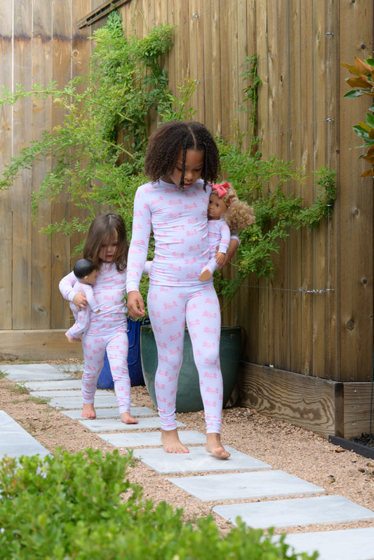 Lyocell 18" Doll Two-Piece Pajama Set | Sally Mander Axolotl