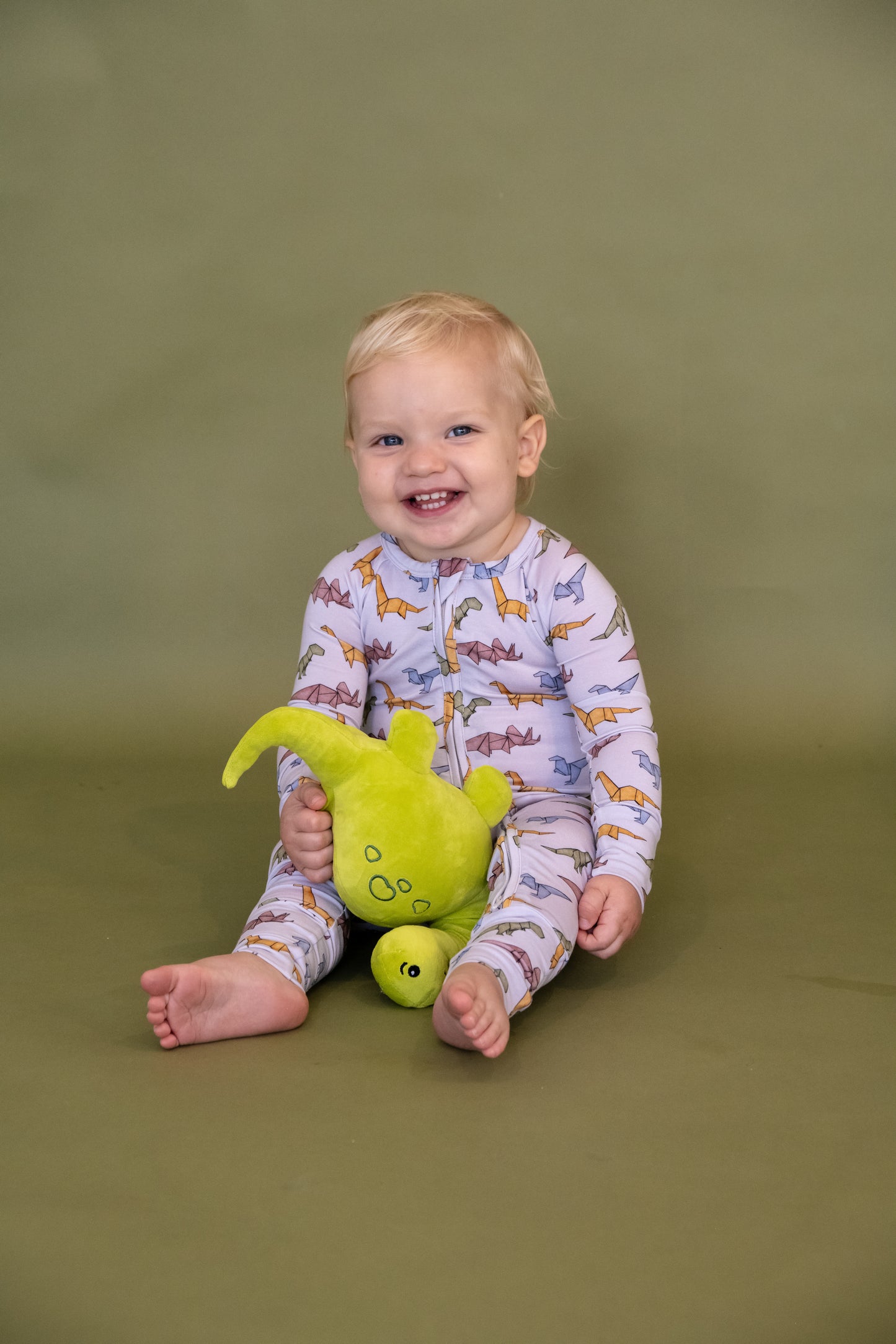 Lyocell Convertible Zip Footie Sleeper | Papersaurus Rex