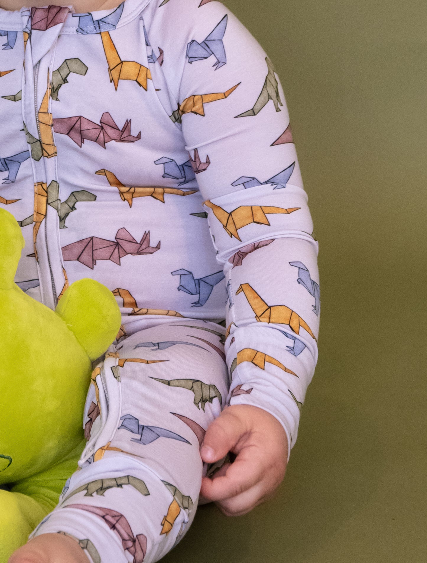 Lyocell Convertible Zip Footie Sleeper | Papersaurus Rex