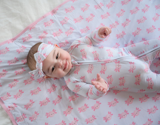 Lyocell Convertible Zip Sleeper | Sally Mander Axolotl