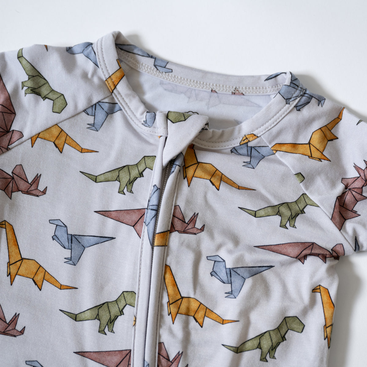Lyocell Convertible Zip Footie Sleeper | Papersaurus Rex