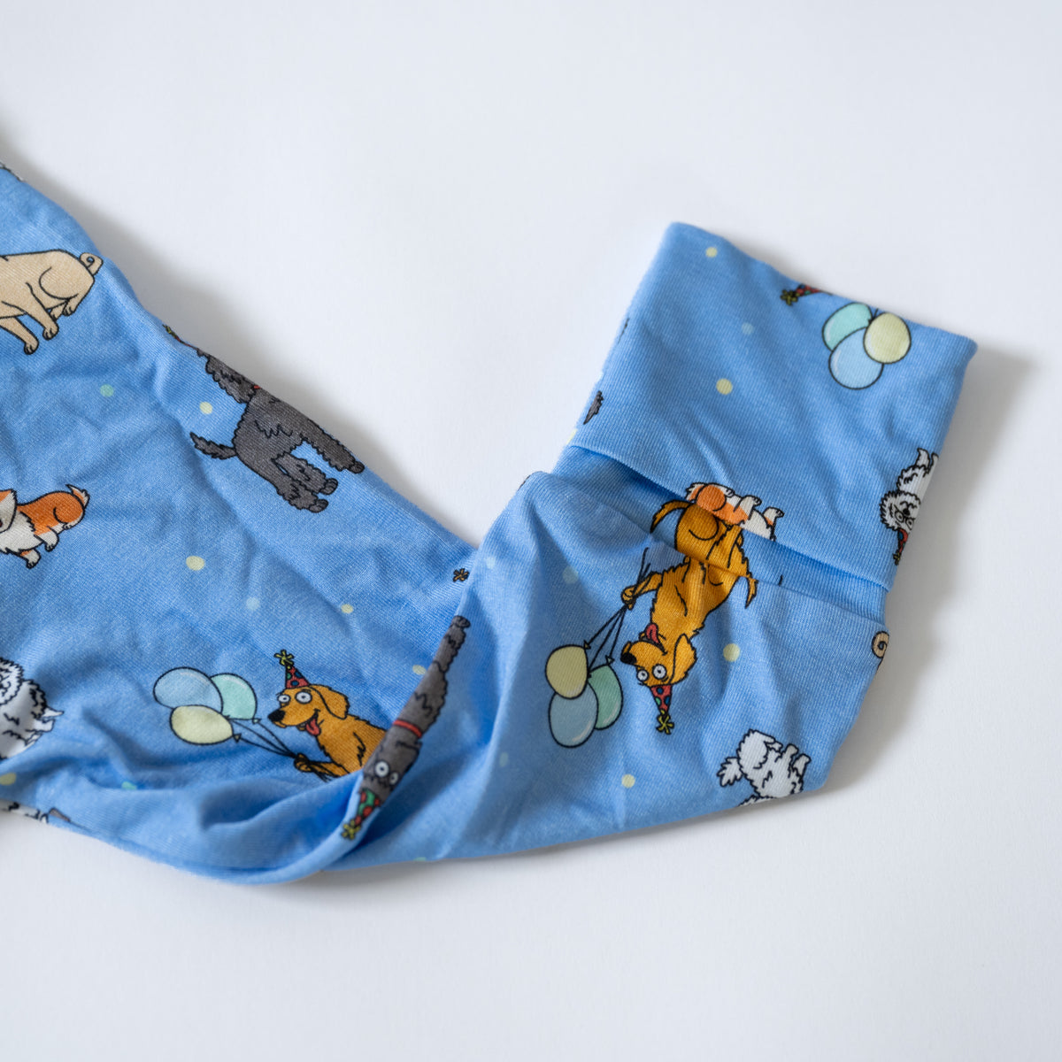 Bamboo Convertible Zip Sleeper | Blue Party Pups
