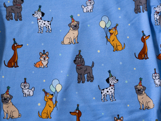 Bamboo Two-Piece Pajamas | Blue Party Pups