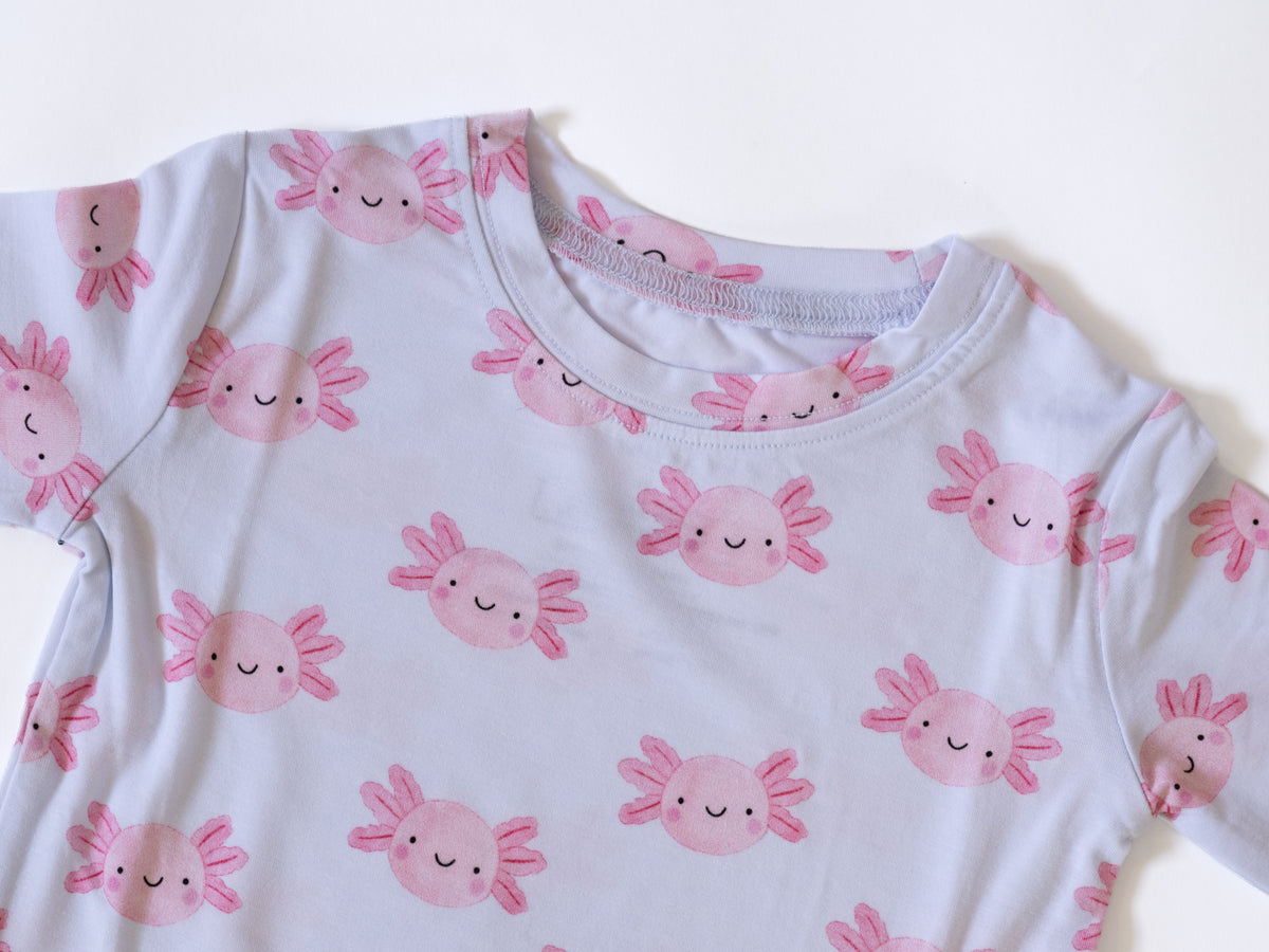 Lyocell Two-Piece Pajamas | Sally Mander Axolotl