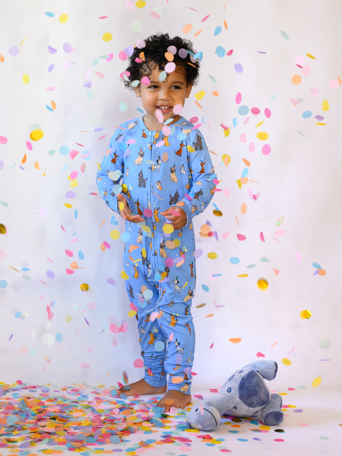 Bamboo Convertible Zip Sleeper | Blue Party Pups
