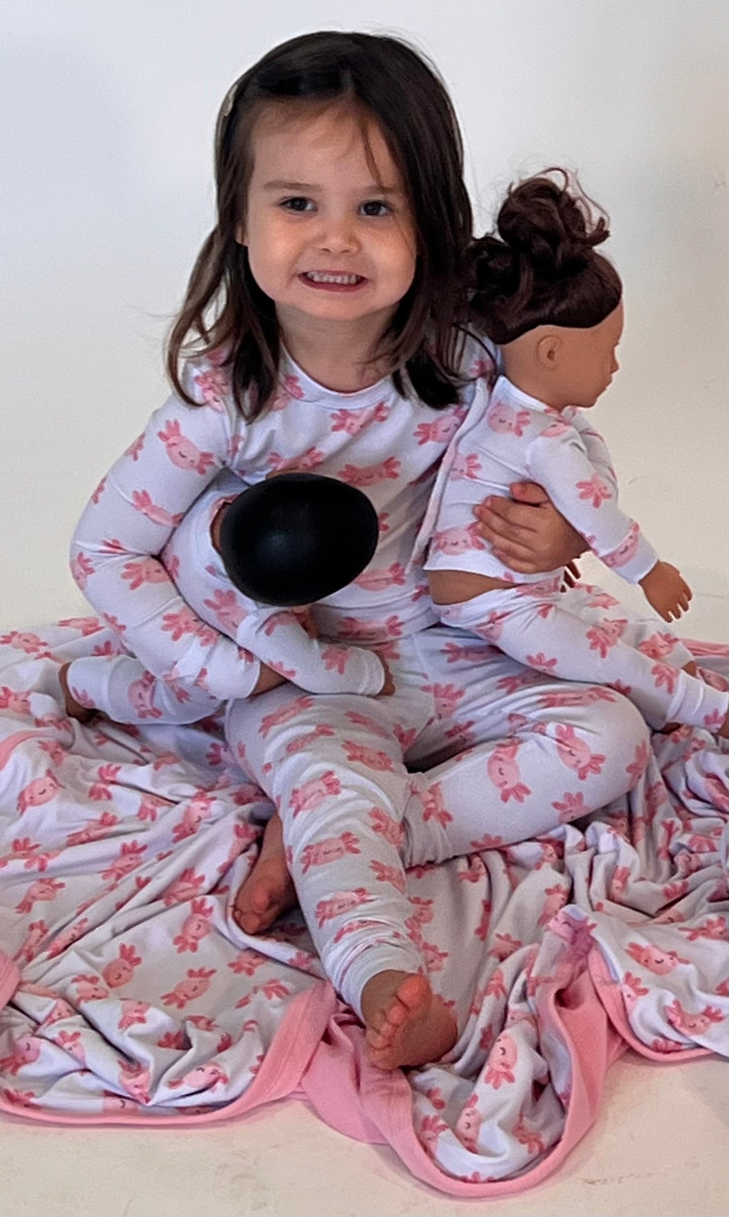 Sally Mander Axolotl Lyocell Blanket for Toddler & Kids