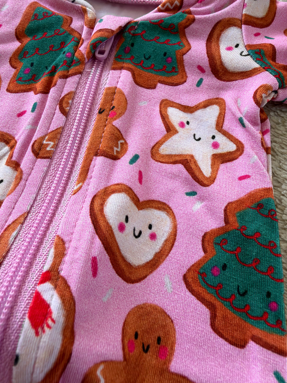 Bamboo Doll Pajamas | A Christmas Confection | Mistletoe Pink