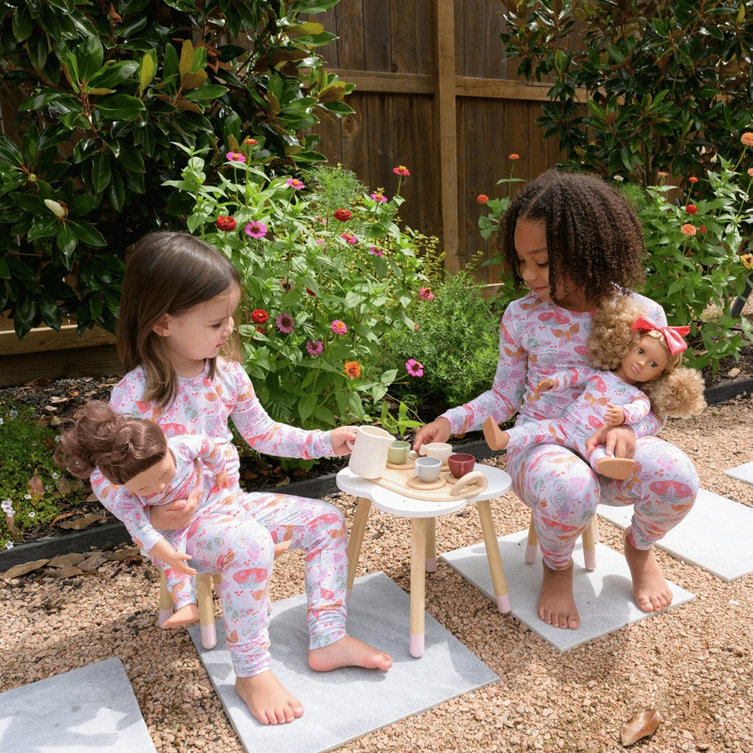 Lyocell Doll Pajamas | Midnight Butterfly Garden