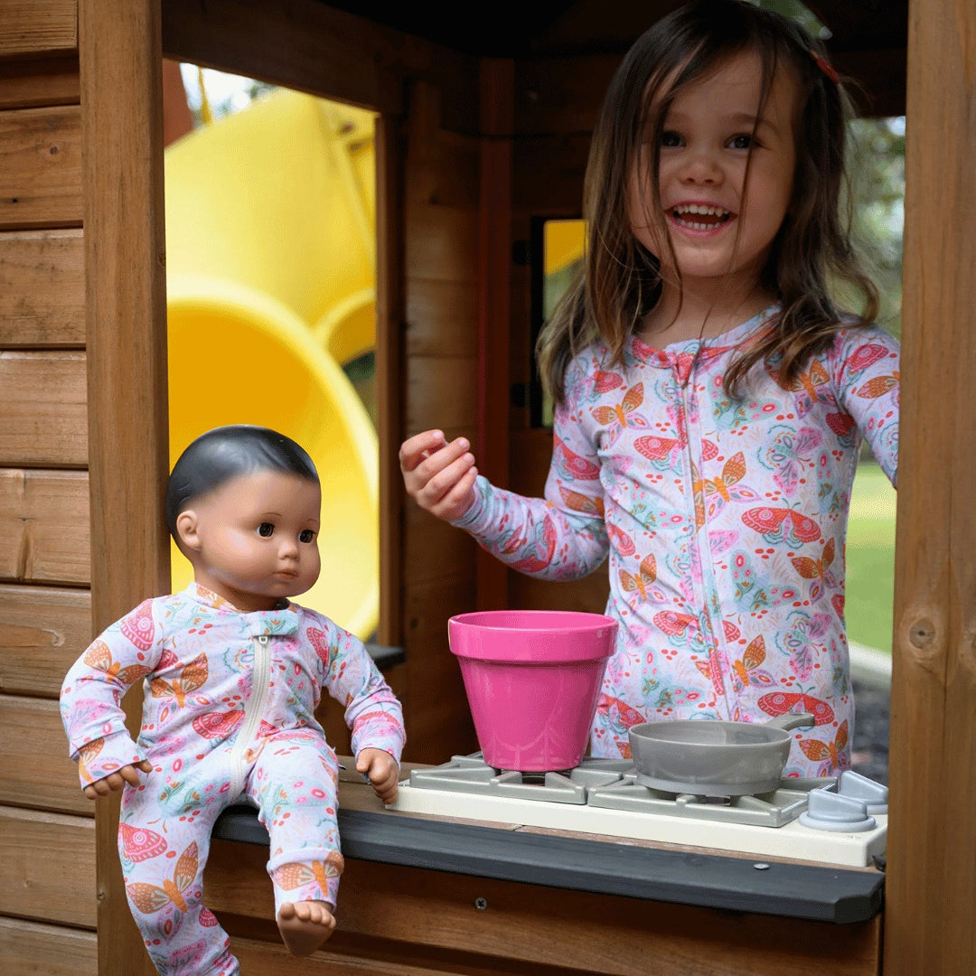 Lyocell Doll Pajamas | Midnight Butterfly Garden