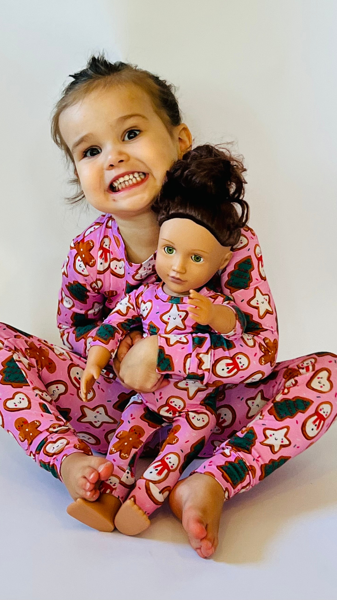 Bamboo Two-Piece Pajama | A Christmas Confection | Mistletoe Pink