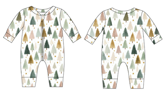 Bamboo 15” Doll Zippy Romper | Whispering Pines