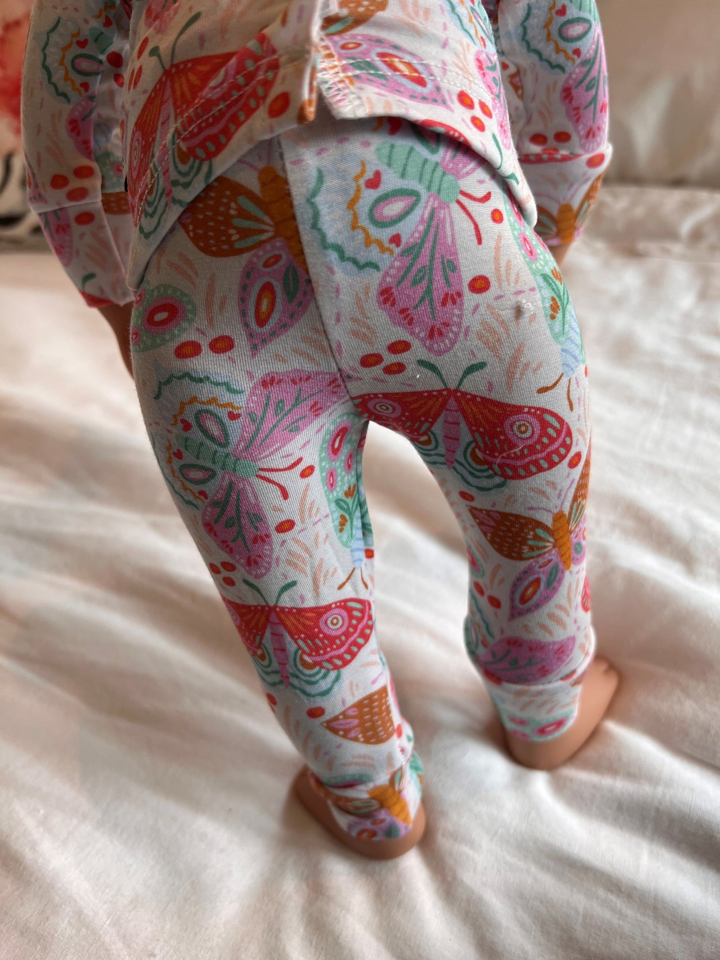 Midnight Butterfly Garden 18" Doll Lyocell Two-Piece Pajama Set