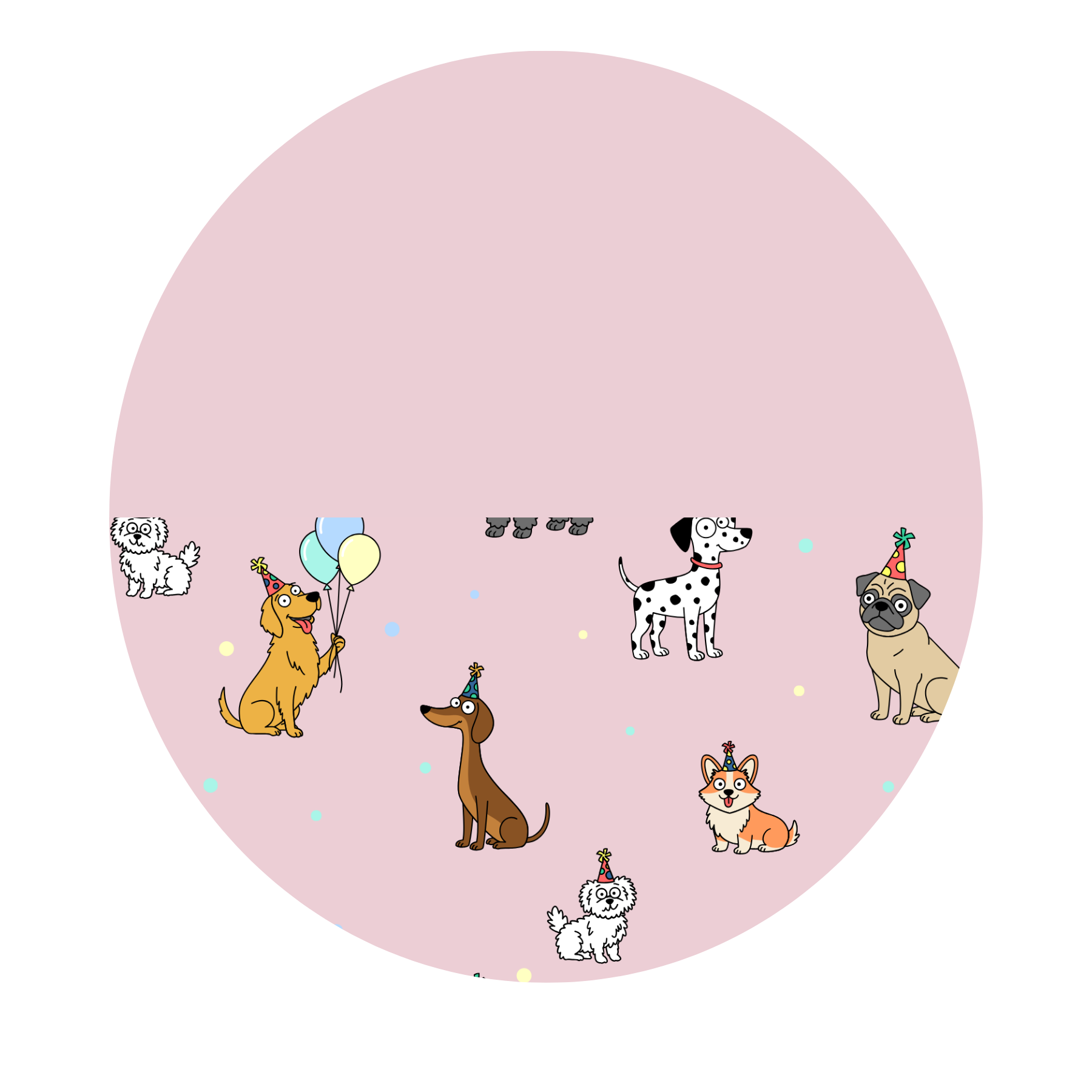 Pink bamboo dog print 1.0 tog quilted toddler blanket